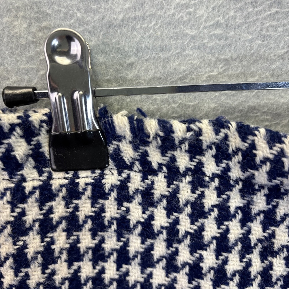 True Vintage Child's Houndstooth Suit 70s Blue Zipper Size 10 30" Chest Unique - Picture 14 of 16